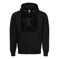 Black fencing sport Zipper Hoodie - linhVisuals