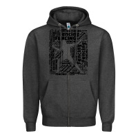 Charcoal Heather fencing sport Zipper Hoodie - linhVisuals