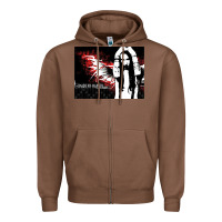 Chestnut Marilyns angel with scabbed wings Zipper Hoodie - linhVisuals