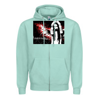 Seafoam Marilyns angel with scabbed wings Zipper Hoodie - linhVisuals