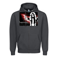 Smoke Marilyns angel with scabbed wings Zipper Hoodie - linhVisuals