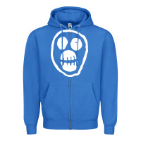 True Royal the mighty boosh monkey skull Zipper Hoodie - linhVisuals