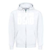 White the walking dead blood Zipper Hoodie - linhVisuals