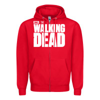 Red the walking dead blood Zipper Hoodie - linhVisuals