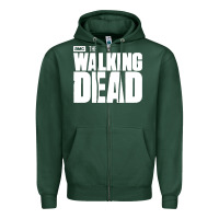 Sports Green the walking dead blood Zipper Hoodie - linhVisuals