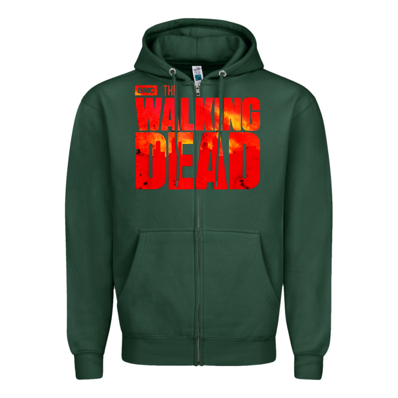 The Walking Dead Blood Zipper Hoodie by linhVisuals | Teevron