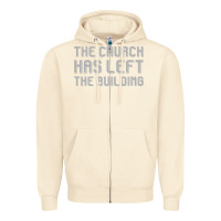 Sandshell the church has left the building Zipper Hoodie - linhVisuals