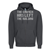 Smoke the church has left the building Zipper Hoodie - linhVisuals