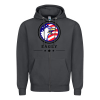 Smoke peacemaker eagly Zipper Hoodie - linhVisuals