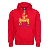 Red universite paris la sorbonne Zipper Hoodie - linhVisuals