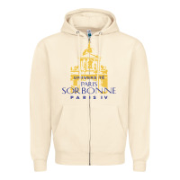 Sandshell universite paris la sorbonne Zipper Hoodie - linhVisuals