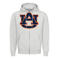 Dove Grey Auburn tiger Zipper Hoodie - linhVisuals