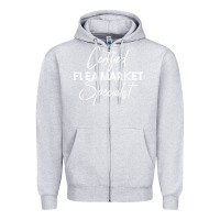 Heather Grey certified flea market specialist t shirt Zipper Hoodie - linhVisuals
