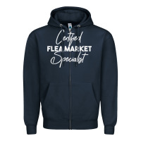 Navy certified flea market specialist t shirt Zipper Hoodie - linhVisuals