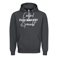 Smoke certified flea market specialist t shirt Zipper Hoodie - linhVisuals