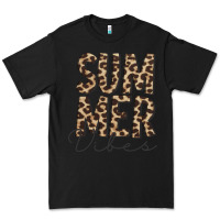 Black summer vibes leopard Premium Tee - CowCowDesign