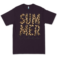 Plum summer vibes leopard Premium Tee - CowCowDesign