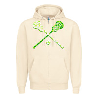Sandshell funny lacrosse st patricks day boys men shamrock ball t shirt Zipper Hoodie - linhVisuals