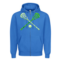 True Royal funny lacrosse st patricks day boys men shamrock ball t shirt Zipper Hoodie - linhVisuals