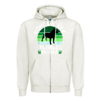 Oatmeal Heather funny st patrick's day one lucky pitbull mama pitbulldog t shirt Zipper Hoodie - linhVisuals