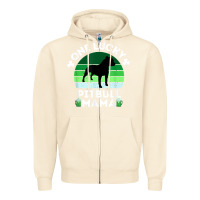 Sandshell funny st patrick's day one lucky pitbull mama pitbulldog t shirt Zipper Hoodie - linhVisuals