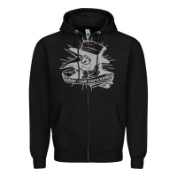 Black wash your damn hands Zipper Hoodie - linhVisuals