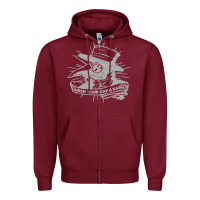 Burgundy wash your damn hands Zipper Hoodie - linhVisuals