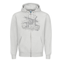 Dove Grey wash your damn hands Zipper Hoodie - linhVisuals