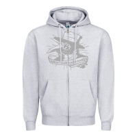 Heather Grey wash your damn hands Zipper Hoodie - linhVisuals