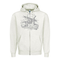 Oatmeal Heather wash your damn hands Zipper Hoodie - linhVisuals