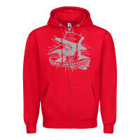 Red wash your damn hands Zipper Hoodie - linhVisuals