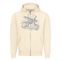 Sandshell wash your damn hands Zipper Hoodie - linhVisuals