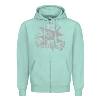 Seafoam wash your damn hands Zipper Hoodie - linhVisuals