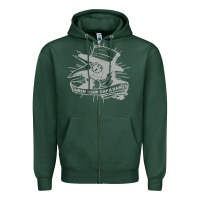 Sports Green wash your damn hands Zipper Hoodie - linhVisuals