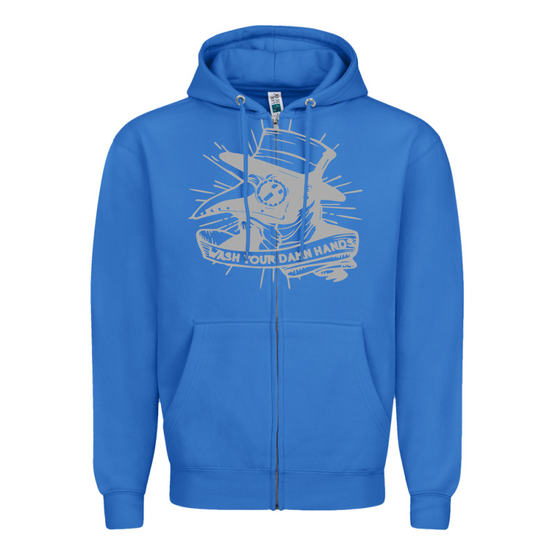 Wash Your Damn Hands Zipper Hoodie by linhVisuals | Teevron