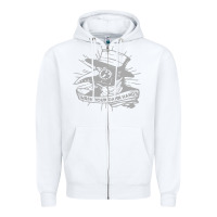 White wash your damn hands Zipper Hoodie - linhVisuals
