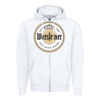 White warsteiner Zipper Hoodie - linhVisuals