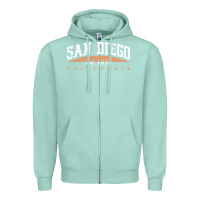 Seafoam san diego california Zipper Hoodie - linhVisuals