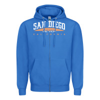True Royal san diego california Zipper Hoodie - linhVisuals