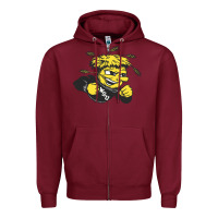 Burgundy wichita state shockers Zipper Hoodie - linhVisuals
