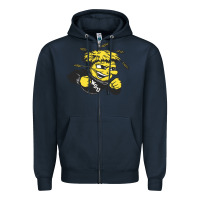 Navy wichita state shockers Zipper Hoodie - linhVisuals
