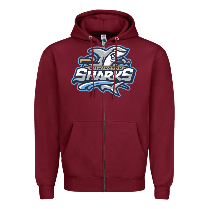 Wilmington Sharks Zipper Hoodie by linhVisuals | Teevron