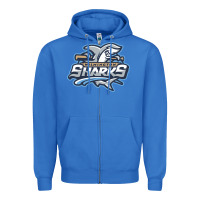 True Royal wilmington sharks Zipper Hoodie - linhVisuals