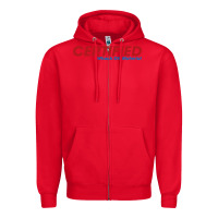 Red whack  off Zipper Hoodie - linhVisuals