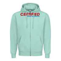 Seafoam whack  off Zipper Hoodie - linhVisuals