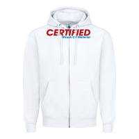 White whack  off Zipper Hoodie - linhVisuals