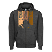 Charcoal Heather black history month bae black and educated melanin women t shirt Zipper Hoodie - linhVisuals