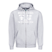 Heather Grey boats n hoes funny meme t shirt Zipper Hoodie - linhVisuals