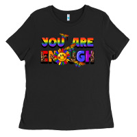 Black you are enough Ladies Tee - FaDigitalArtStudio