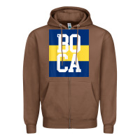 Chestnut boca juniors la boca t shirt Zipper Hoodie - linhVisuals